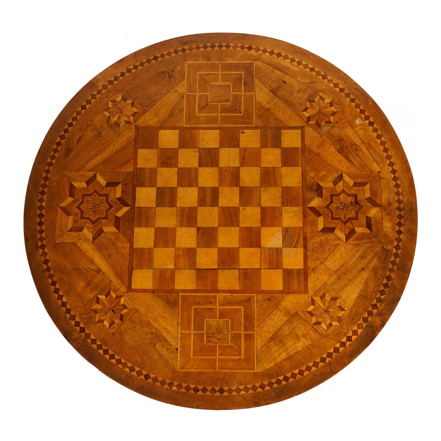 Beautifully inlaid and marquetry chess table from France, circa 1880.




         