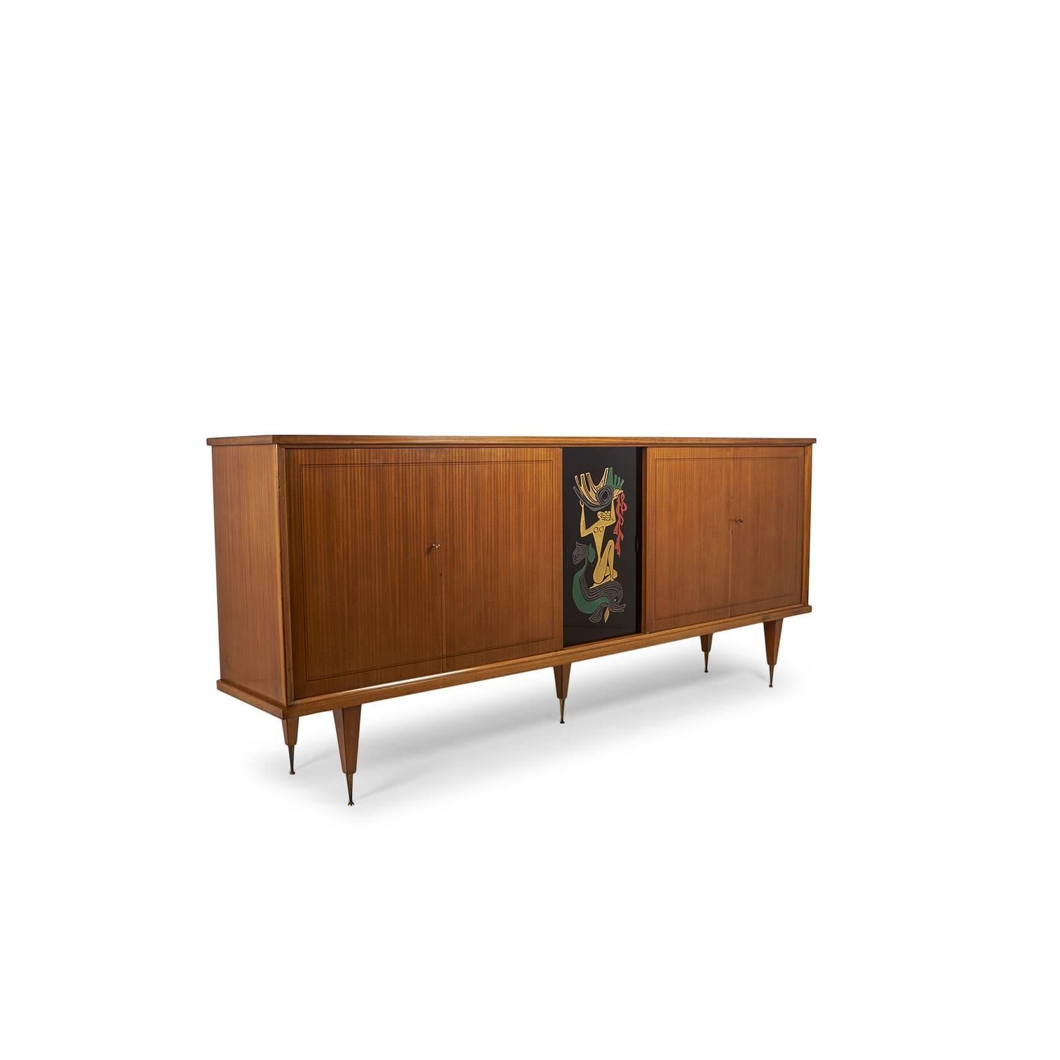 Mid-Century Modern French Sideboard In Excellent Condition In Vancouver, British Columbia