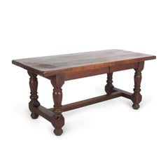 Solid Oak Trestle Table