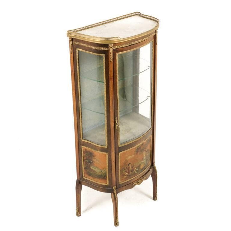French Louis Xv Style Display Cabinet For At 1stdibs French Louis Xv Style Display Cabinet In Excellent Condition For Vancouver British