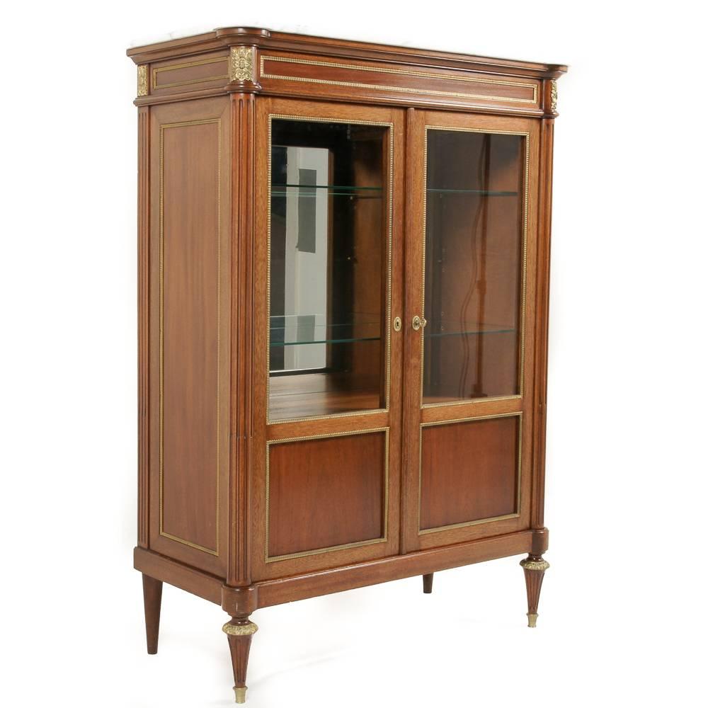 French Louis XVI Style Cabinet with Gilt Mounts 3
