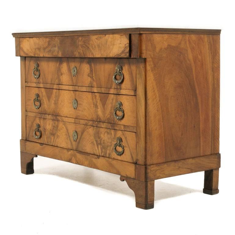 French Empire-Style Walnut Commode 2