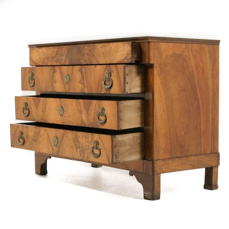 French Empire-Style Walnut Commode 3