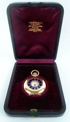 Tiffany & Co. 18 Karat Yellow Gold and Enamel Pendant Watch