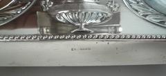 Pair of English Sterling Silver Georgian Style Candlesticks