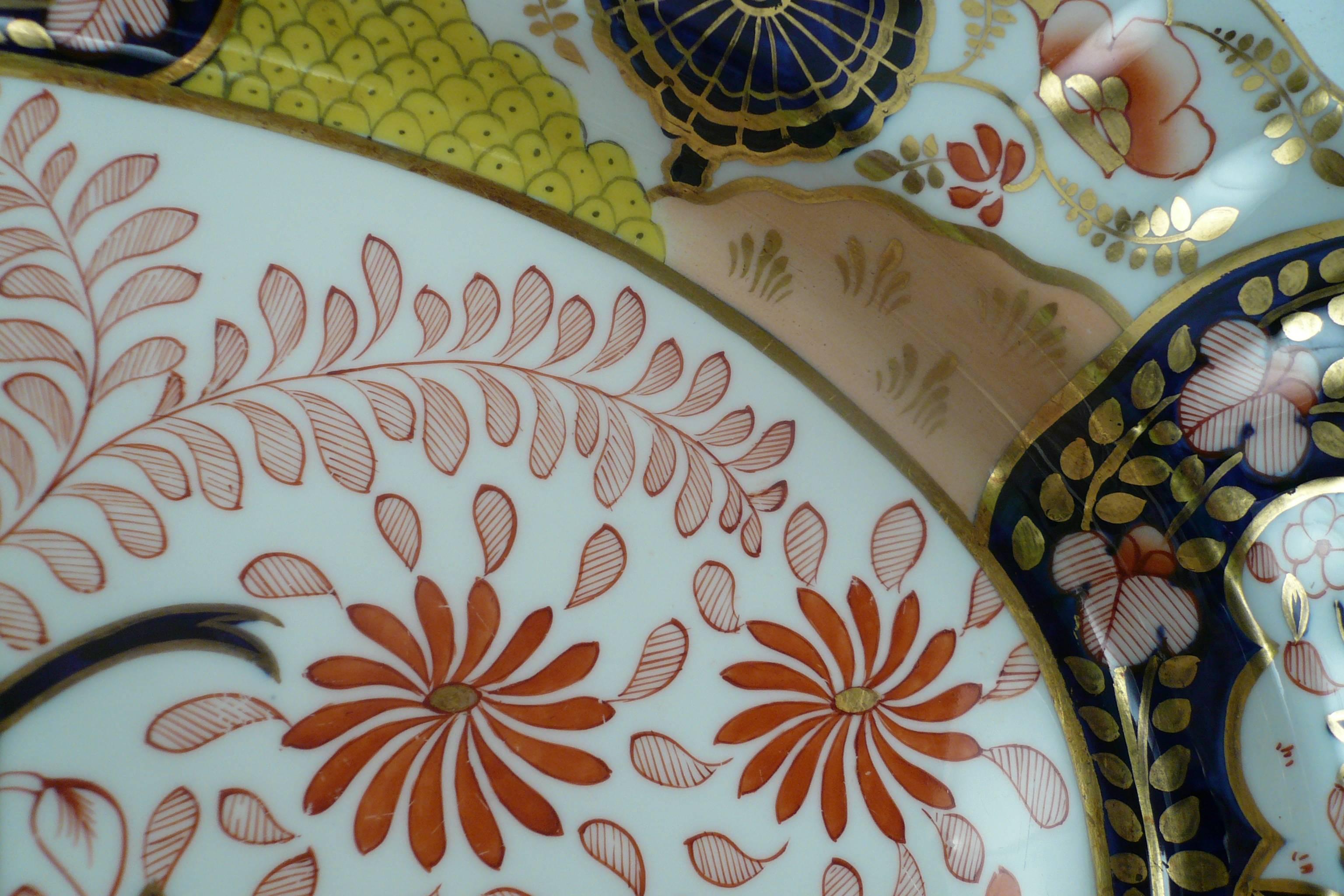 Hand-Painted Mid-19th Century Copeland Imari Pattern Porcelain Platter