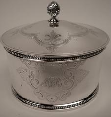 Cucharilla para el té de plata de ley estadounidense del siglo XIX de Shreve, Stanwood & Co, Boston