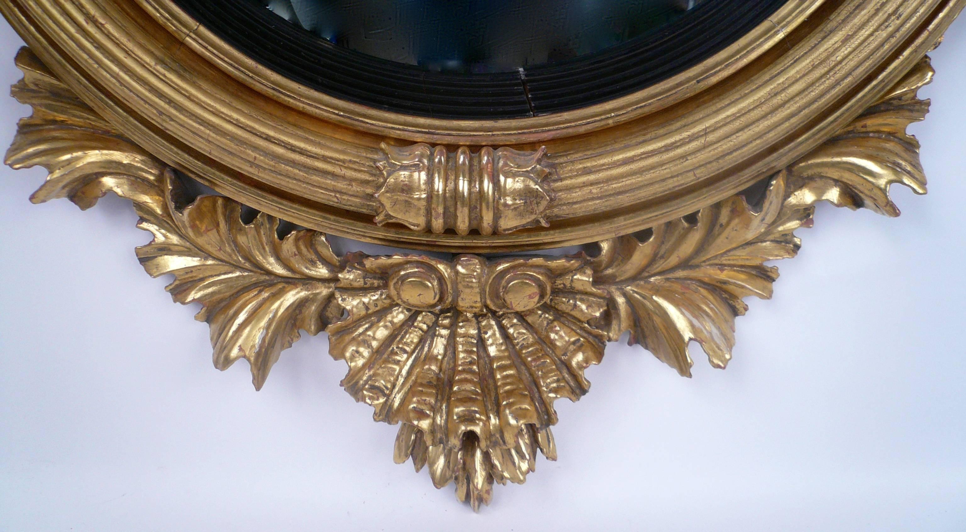 English Regency Convex Mirror by Thomas Fentham & Co. 3