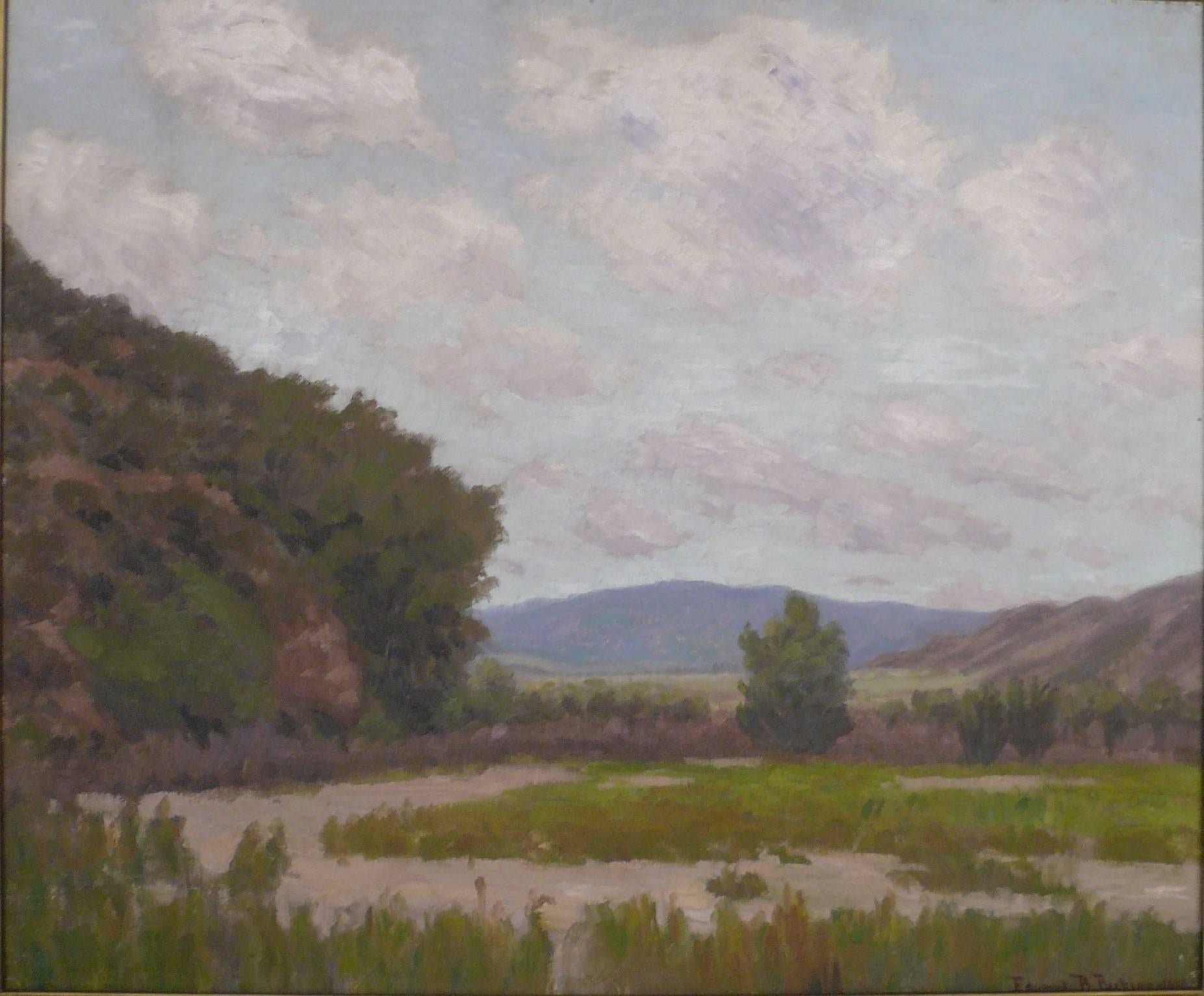 Edward Burgess Butler, 1853-1928, studied with F. C. Peyraud. He was exhibited at The Art Institute of Chicago, and The Panama-Pacific International Exhibition of 1915.
This painting is in excellent condition, and retains its original American Arts