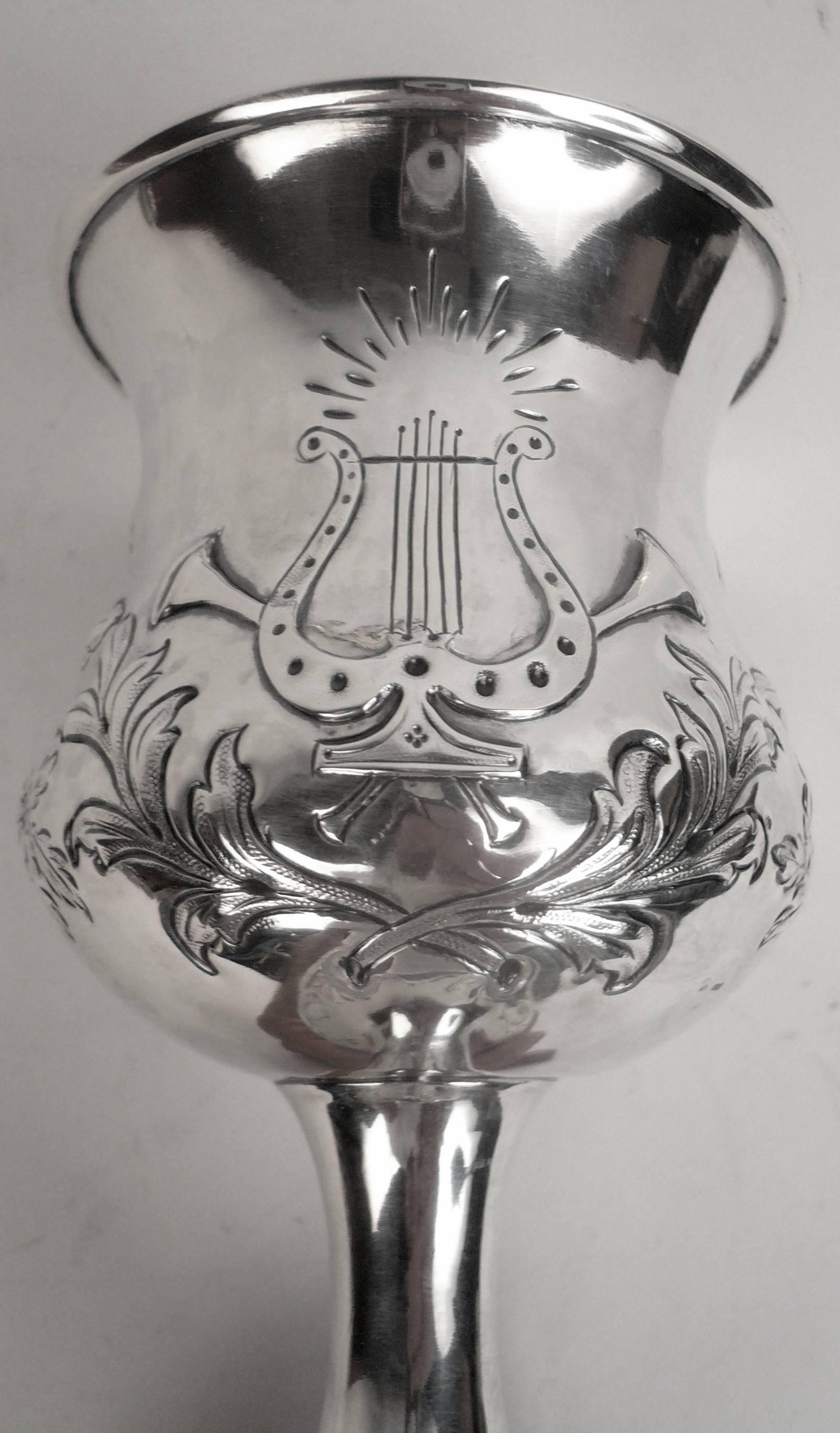 Mid-19th Century Philadelphia Coin Silver Presentation Goblet 2