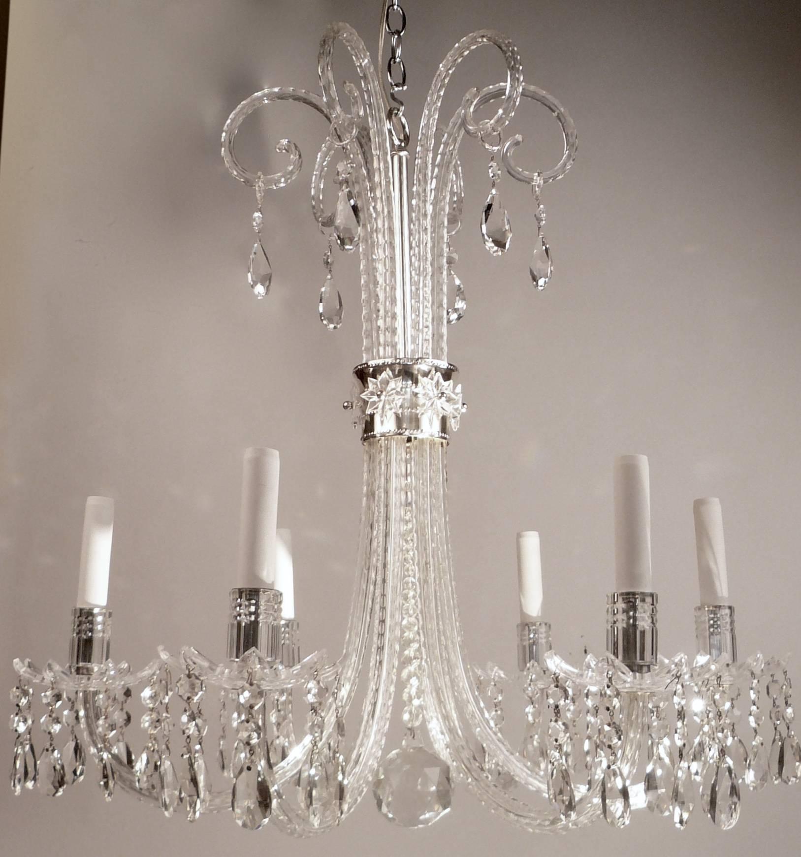 Regency Style Crystal Chandelier after Lafount In Excellent Condition In Pittsburgh, PA