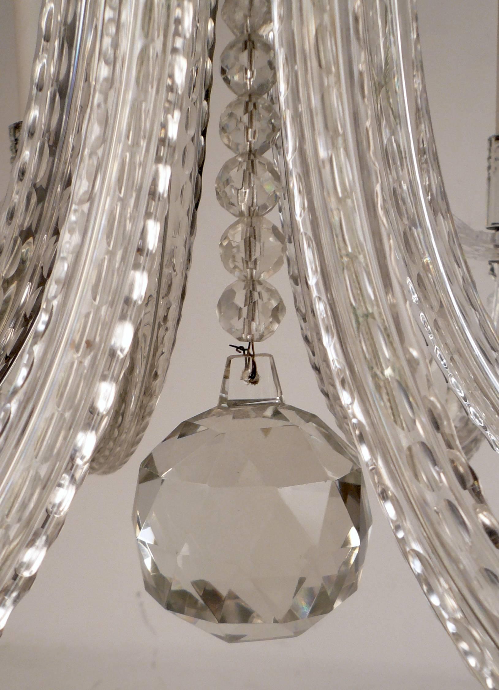 20th Century Regency Style Crystal Chandelier after Lafount