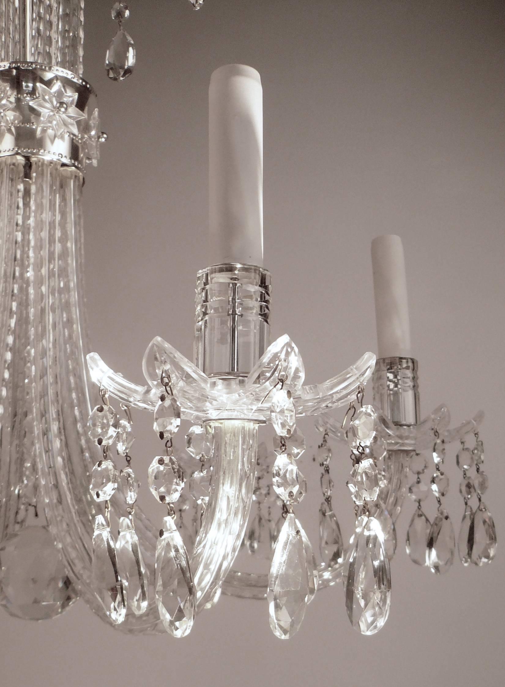 Regency Style Crystal Chandelier after Lafount 1