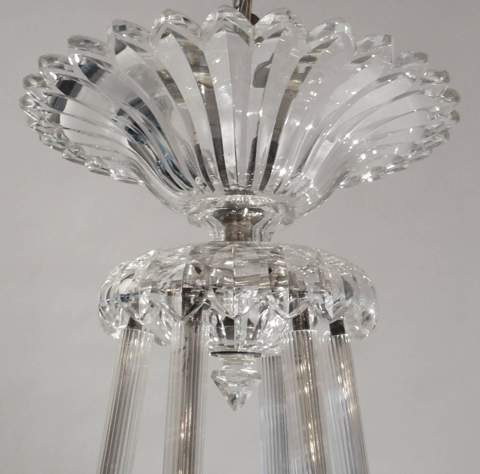19th Century English Cut Crystal Chandelier, Signed F & C Osler In Excellent Condition For Sale In Pittsburgh, PA