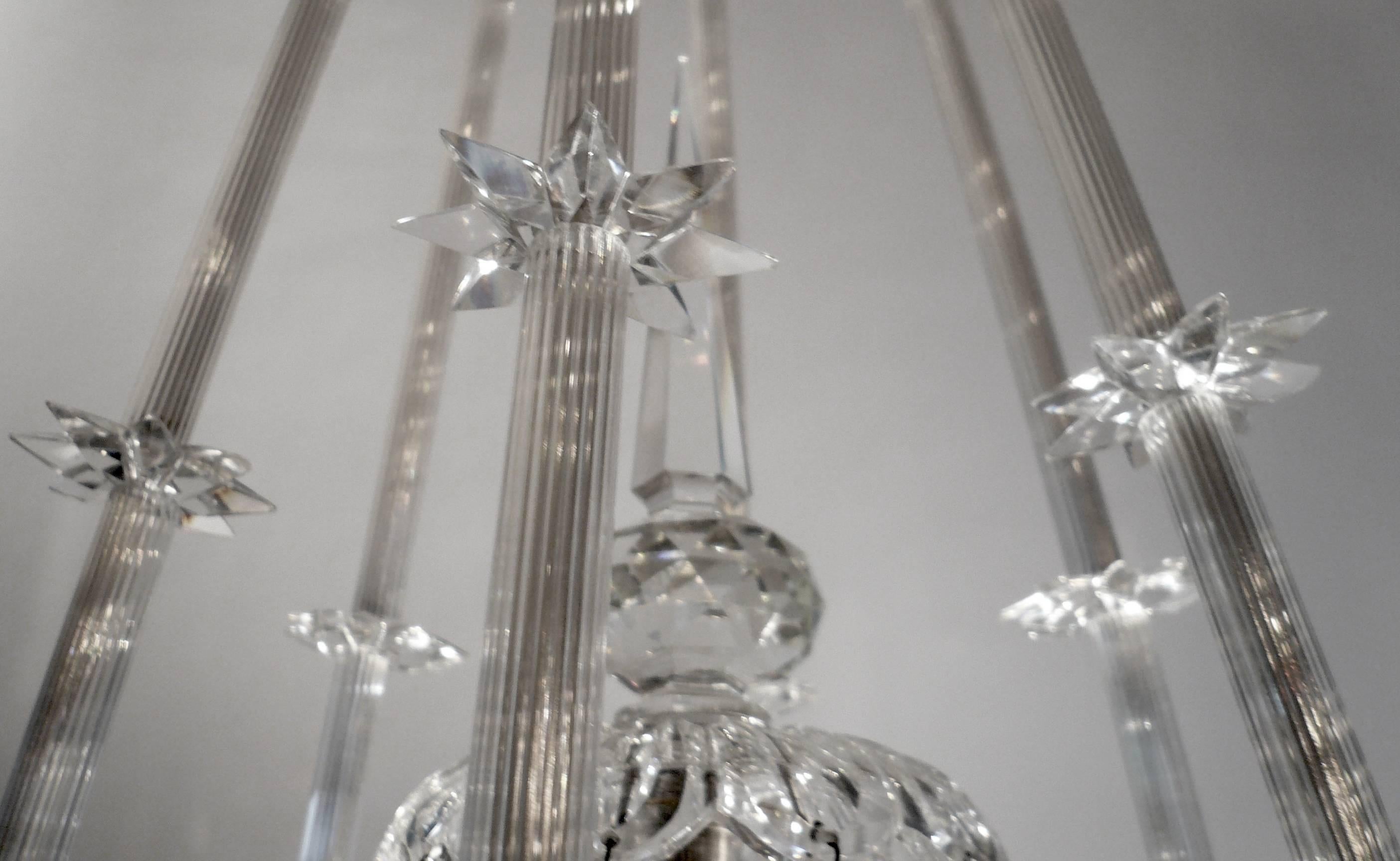 19th Century English Cut Crystal Chandelier, Signed F & C Osler For Sale 1