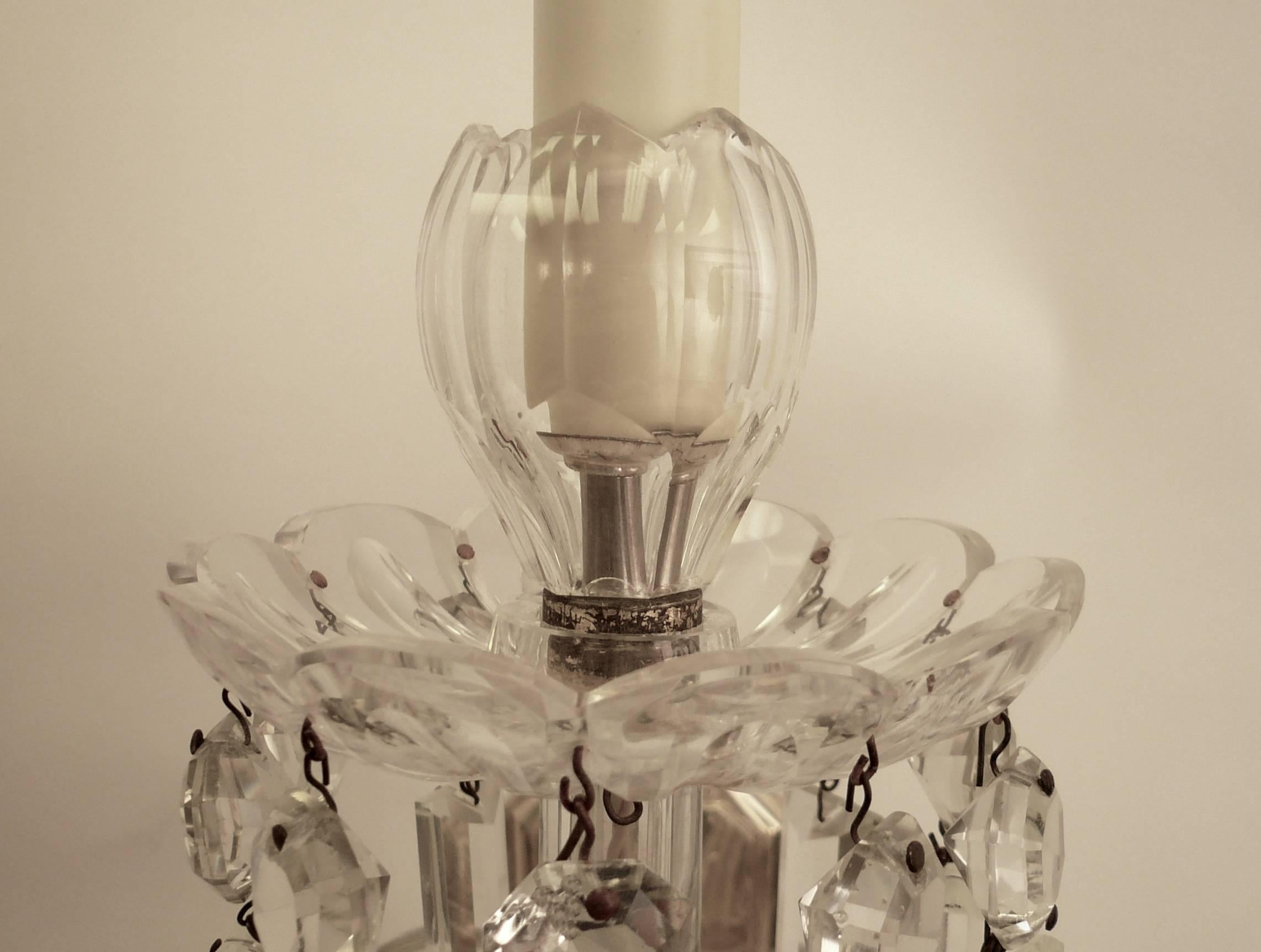 Four Very Fine Mid-19th Century English Cut Crystal Sconces, Attributed to Osler 4