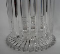 Pair of English Regency Cut Glass Candlesticks
