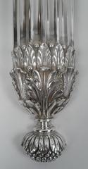 Four E. F. Caldwell Silver Plated Bronze Sconces
