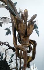 Early 20th Century French Gilt Wrought Iron Chandelier
