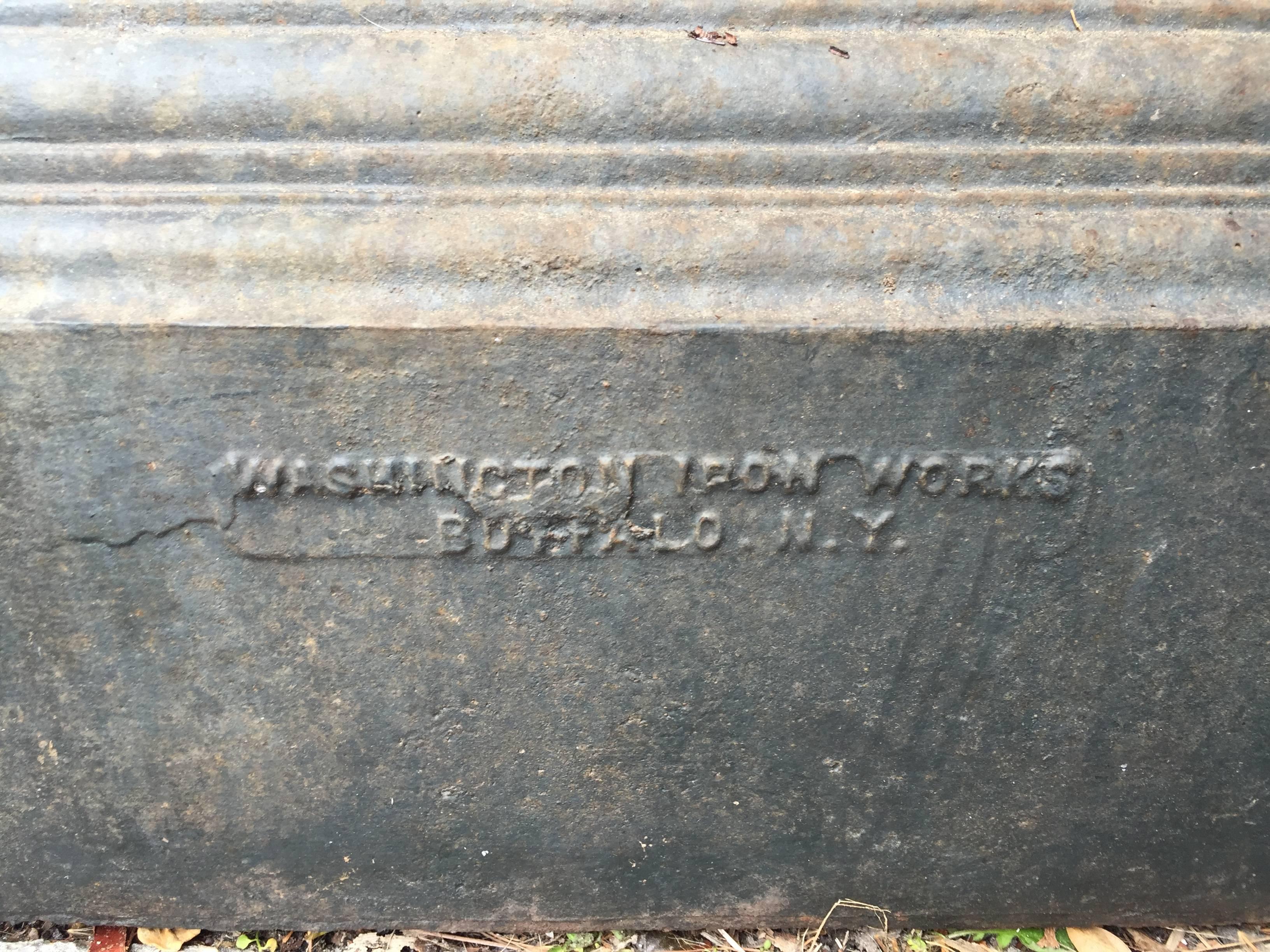 Single urn signed 'Washington Iron Works,' New York, late 19th century.