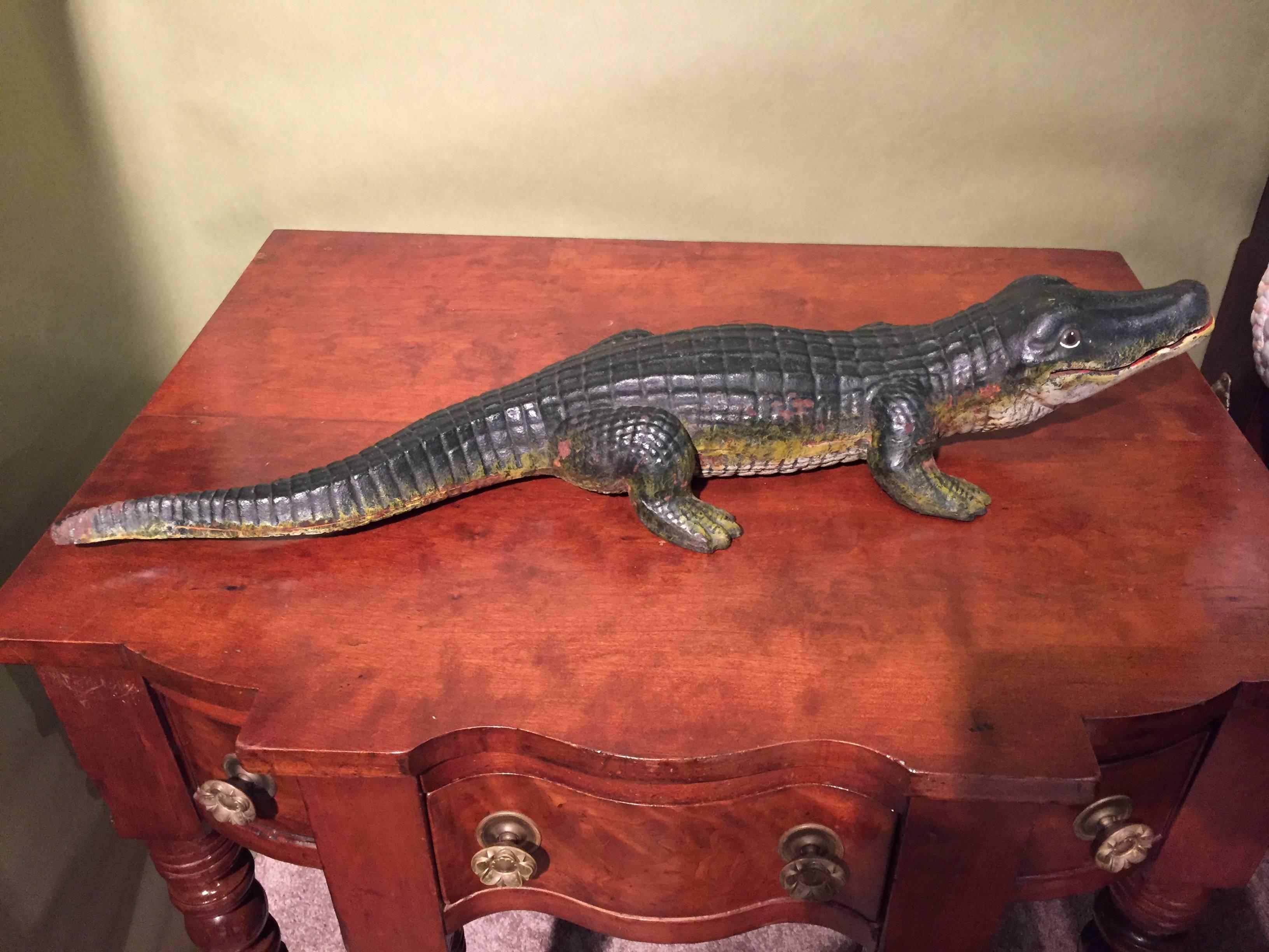 cast iron alligator