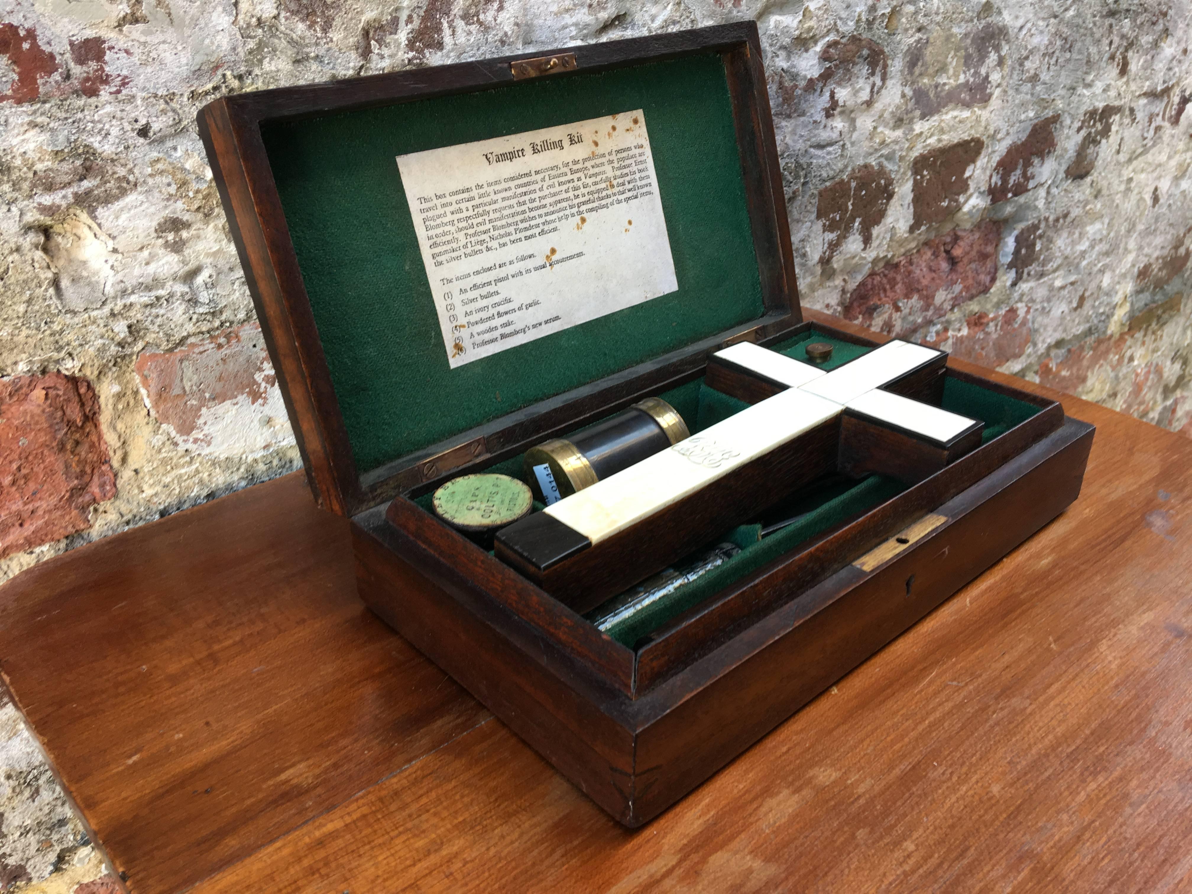 Early 20th Century Vampire Killing Kit In Excellent Condition In Charleston, SC