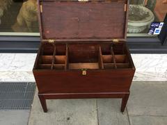 Mahogany Bottle Case on Stand, circa 1800