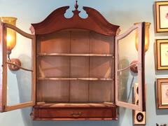 French Cherry Wall-Mount Cupboard, circa 1800