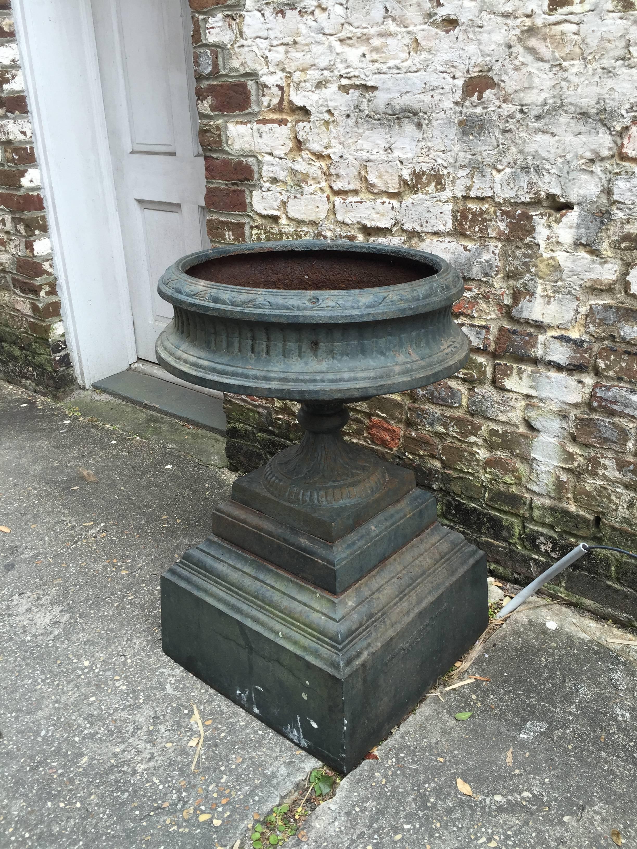 American Single Urn Signed Washington Iron Works, New York