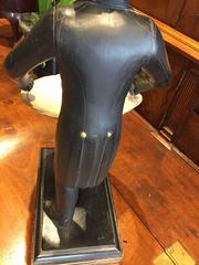 Figural Footman with Abalone Shell Card Holder, circa 1890