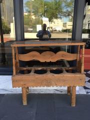 Pine Water Collection Table with Terra Cotta Containers