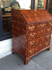Walnut Veneered Slant Front Desk, circa 1780