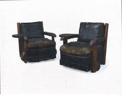 Thomas Molesworth Club Chairs and Sofa, circa 1945