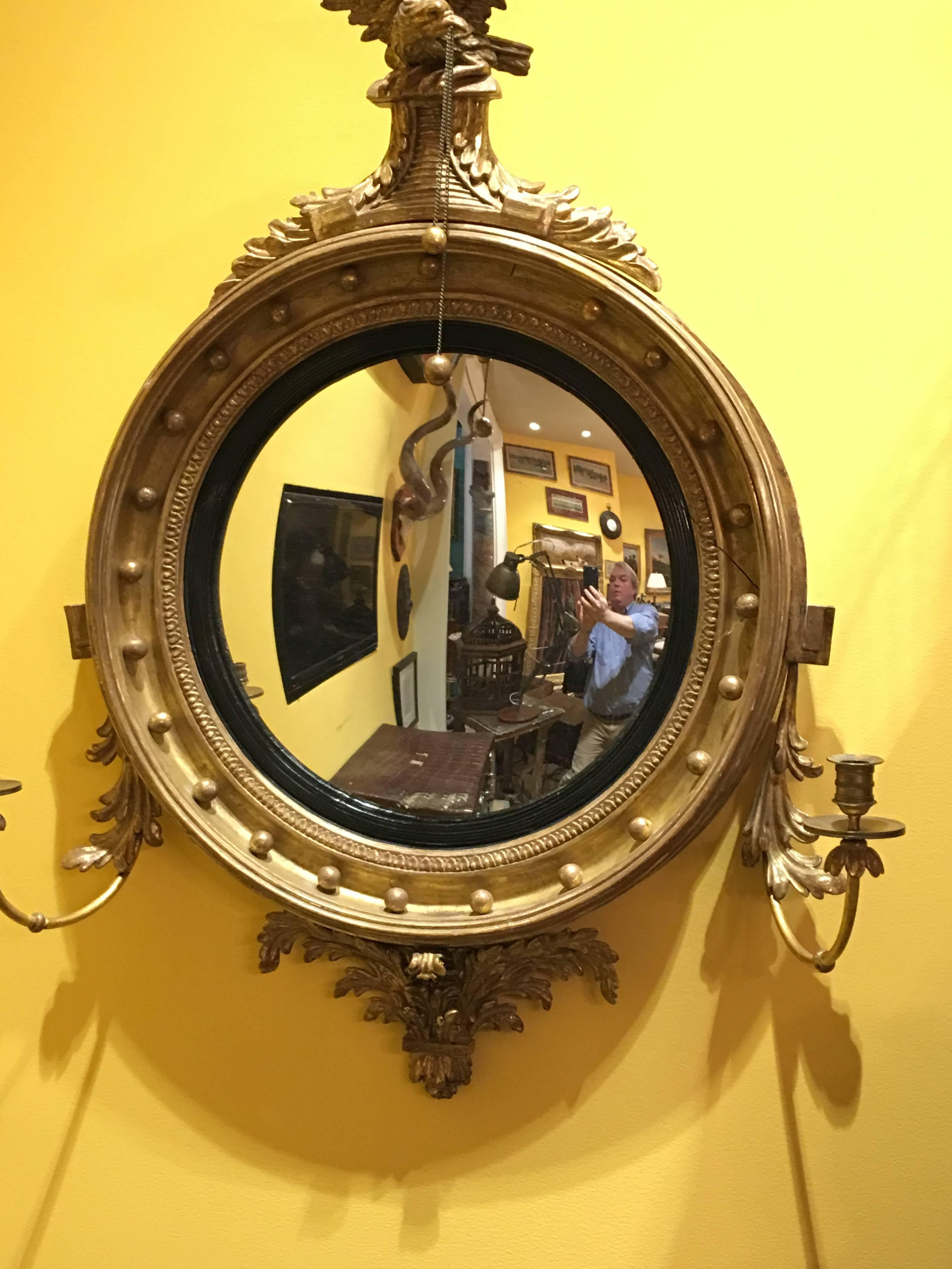 English convex mirror.