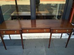 English Three-Drawer Mahogany Server