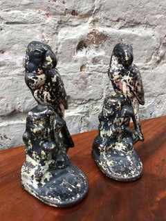 Early 20th Century Parrot Bookends