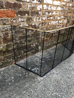 American or English Three-Panel Folding Fire Screen Mid-19th Century