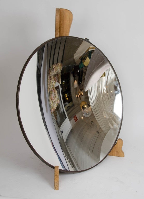 Mid-20th Century Large Parabolic Concave Mirror