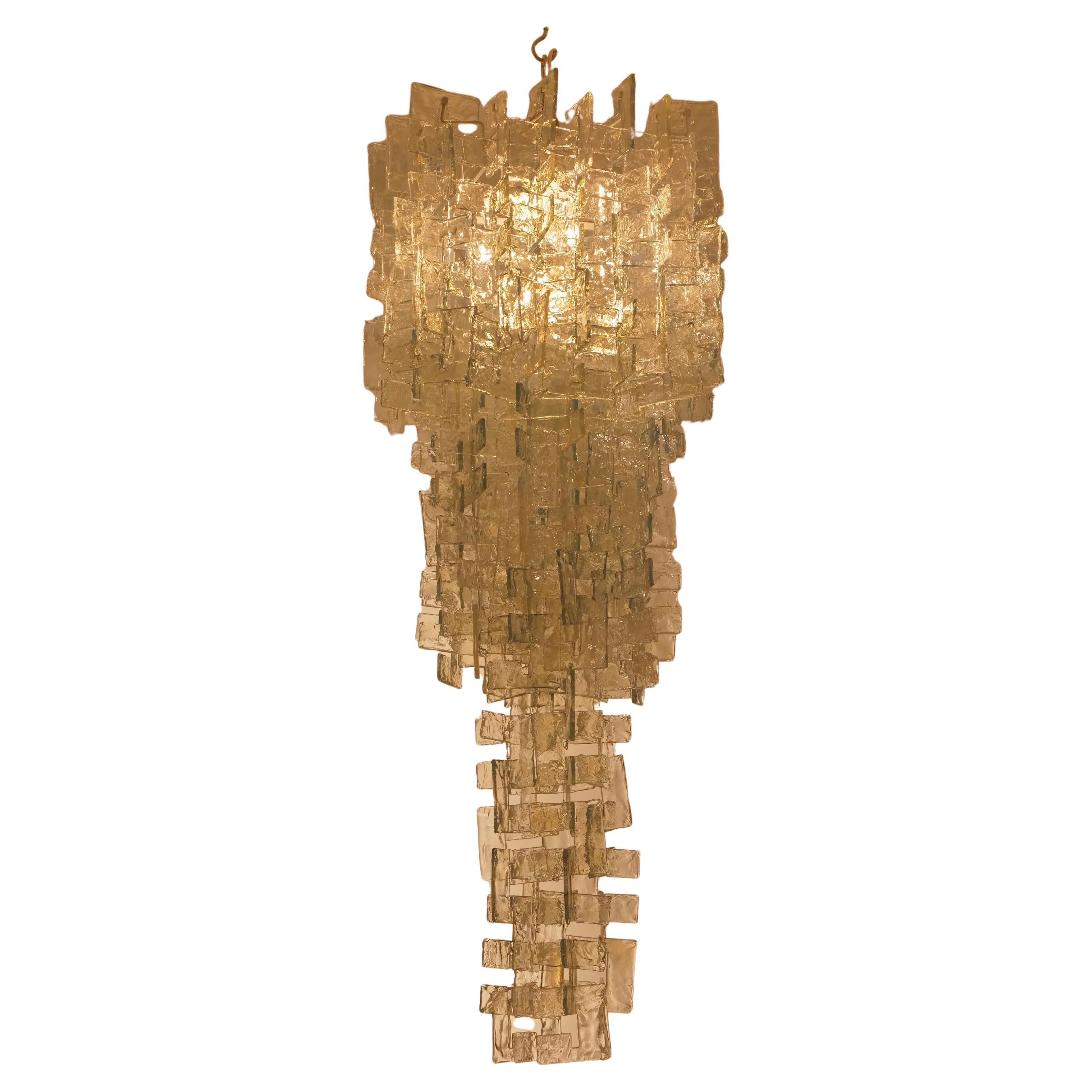 Large Carlo Nason chandelier for Mazega. Italy c1960