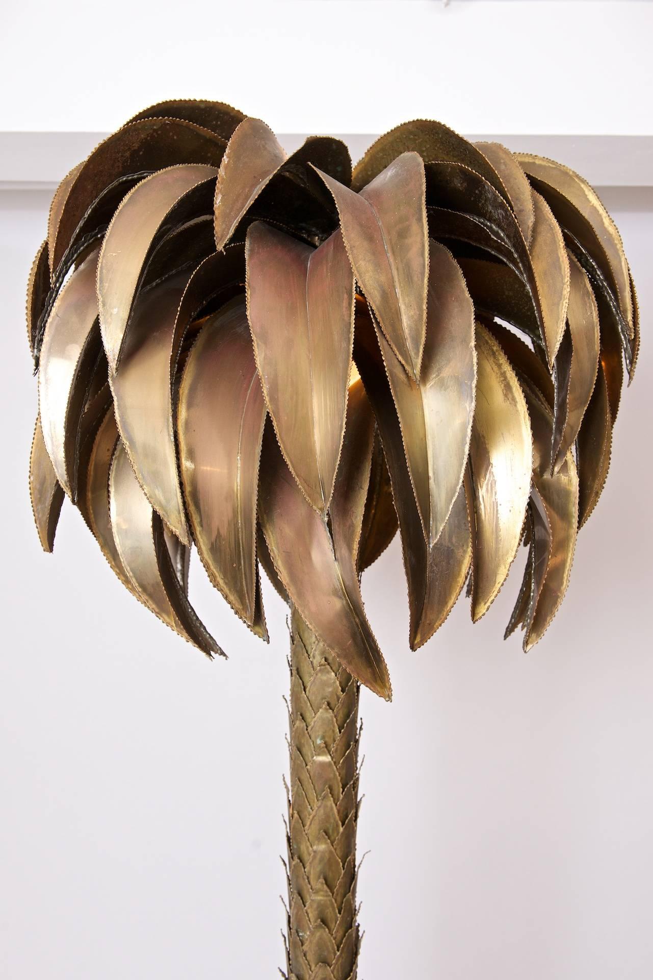 brass palm tree lamp