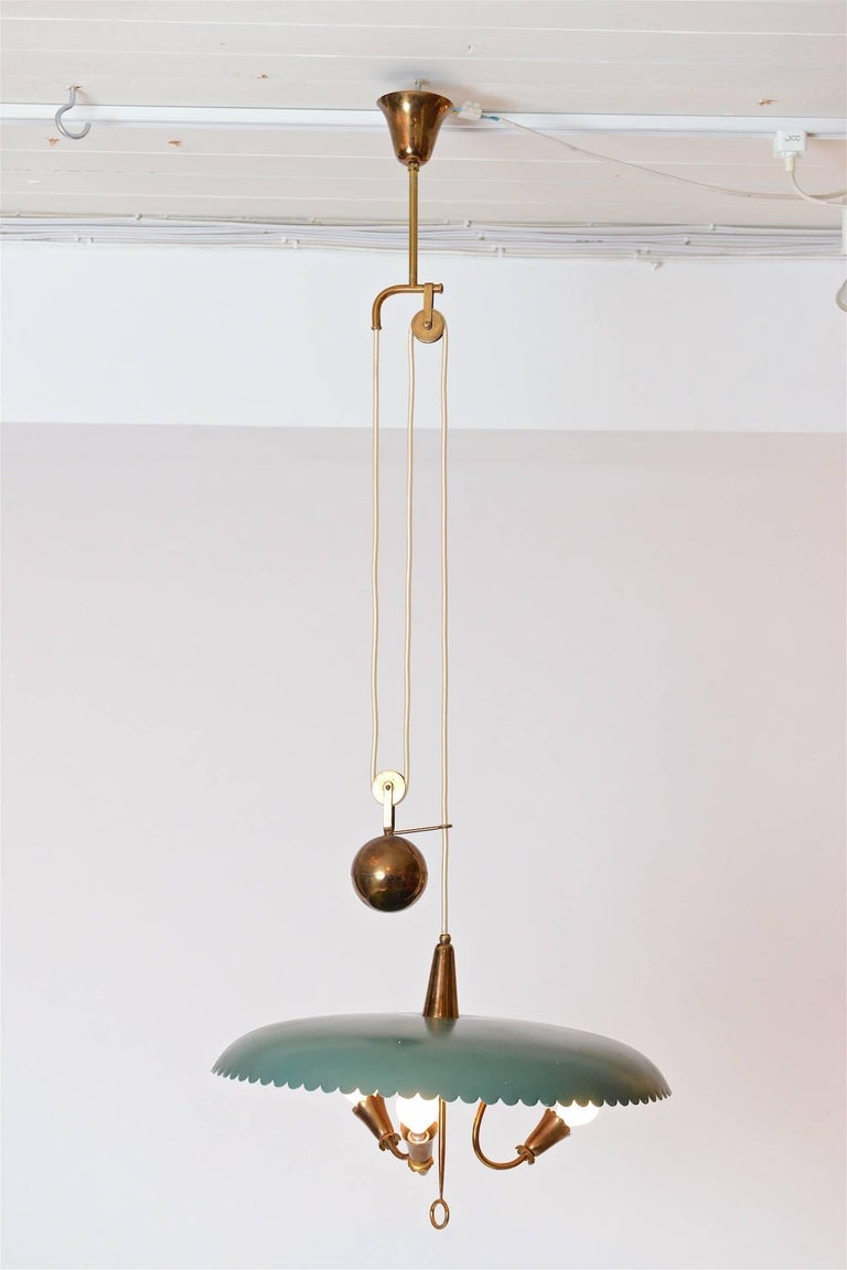 Counterbalance Pendant Light, circa 1950 at 1stDibs