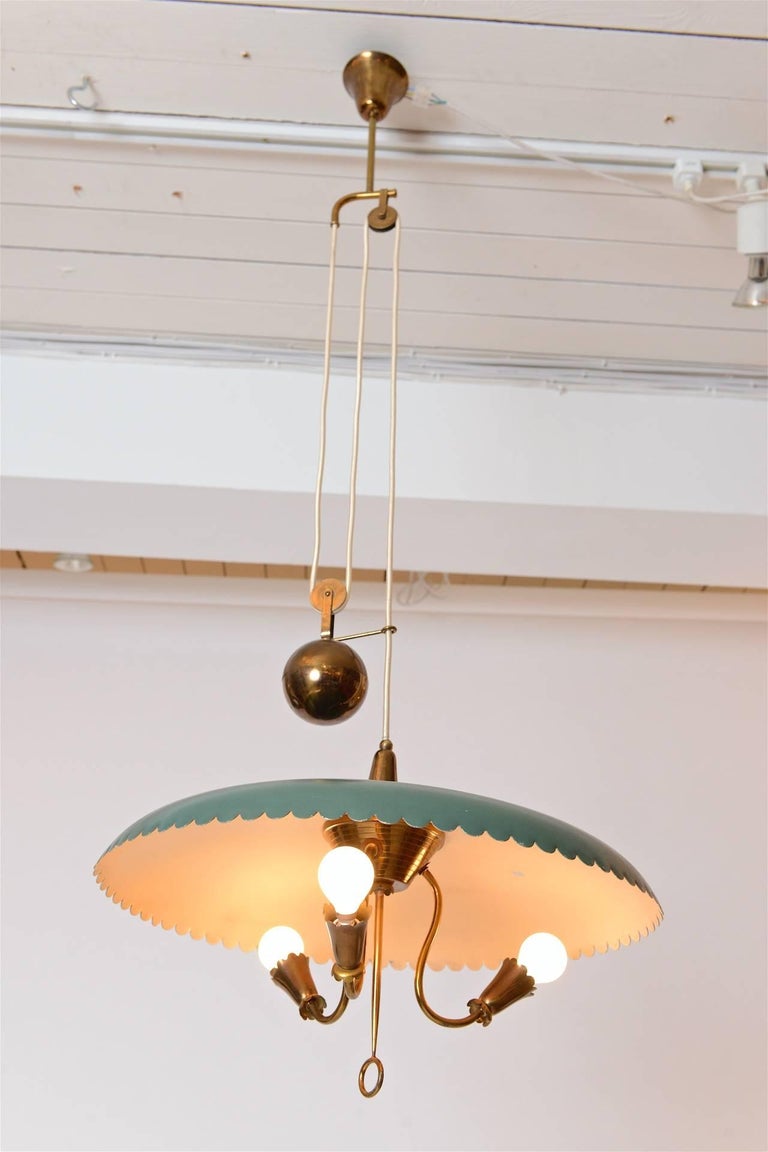 Counterbalance Pendant Light, circa 1950 at 1stDibs