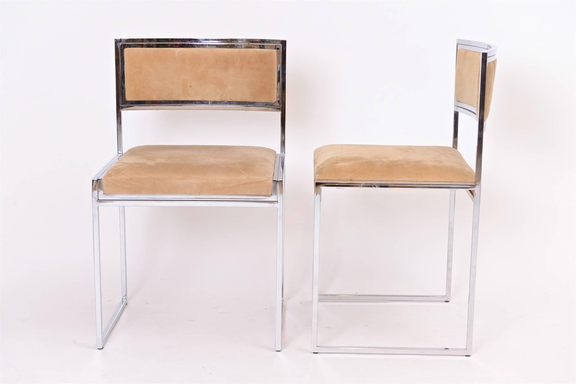 Mid-Century Modern Set of four Willy Rizzo Chairs