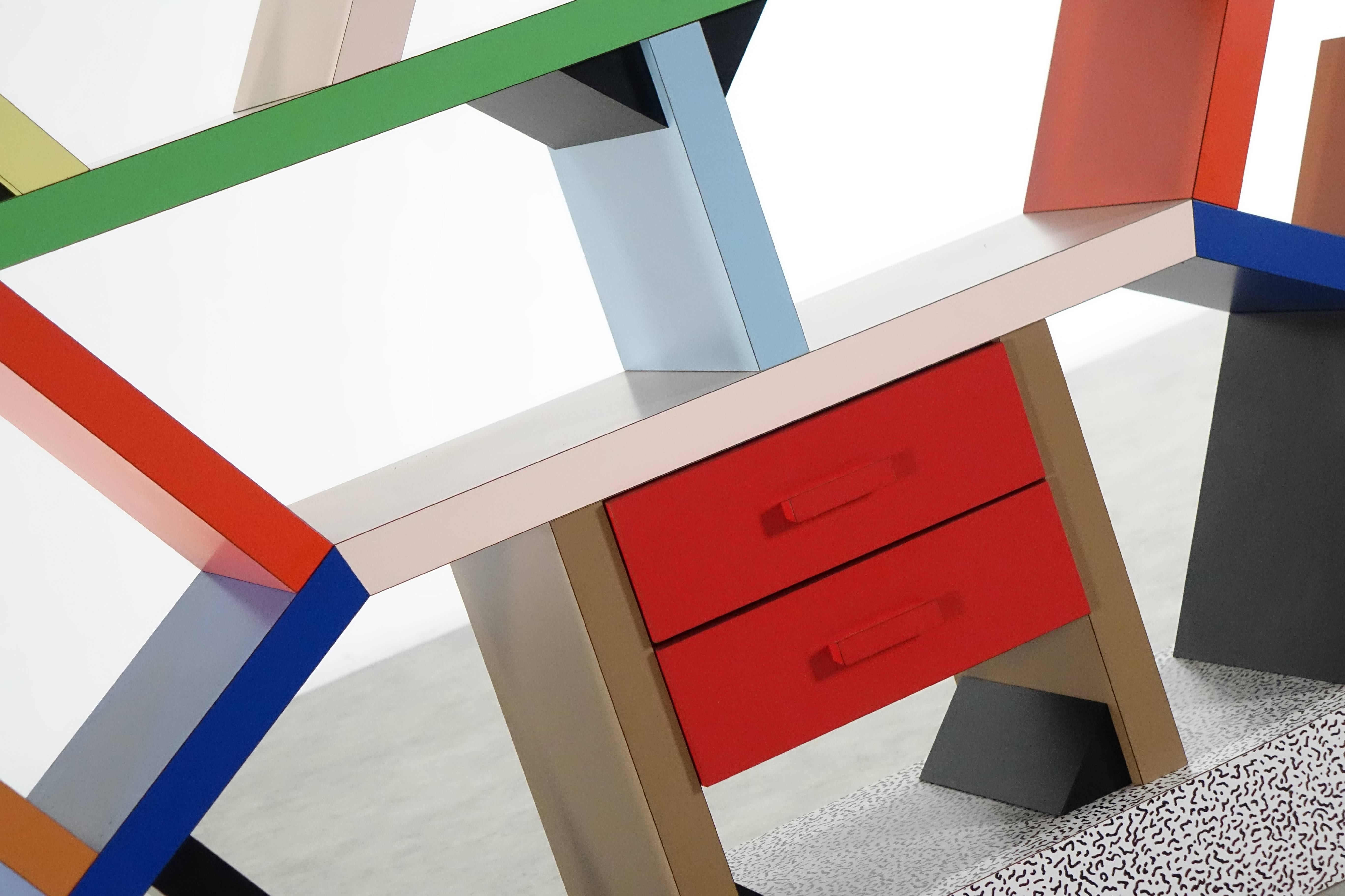 Late 20th Century Ettore Sottsass Carlton Shelf, 1981, by Memphis Italy,  Room Divider