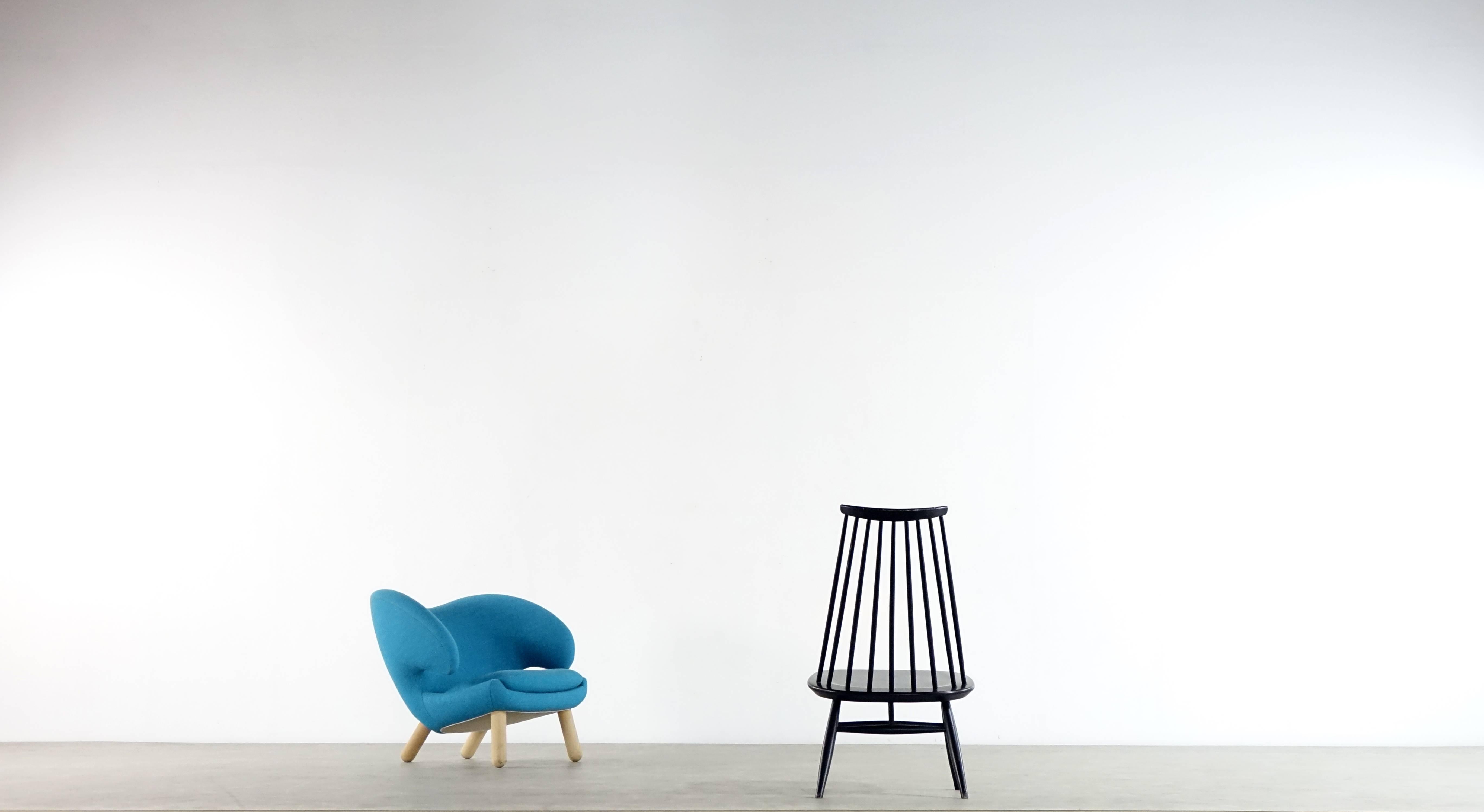 Wood Mademoiselle Lounge Chair by Ilmari Tapiovaara for Asko, Finland, 1956