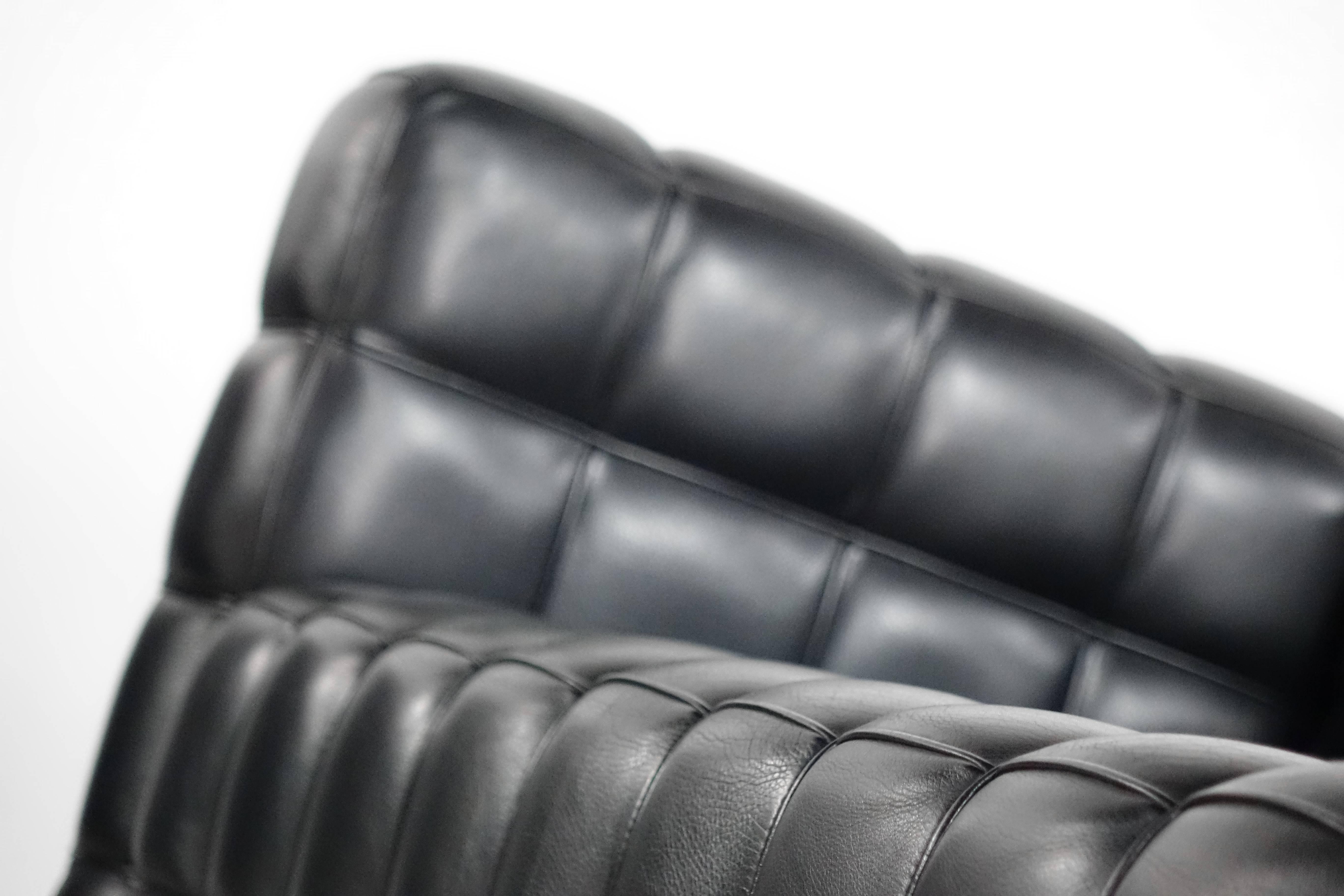 Josef Hoffmann Kubus Sofa, Wittmann Austria Design Bauhaus Leather Jugendstil 1