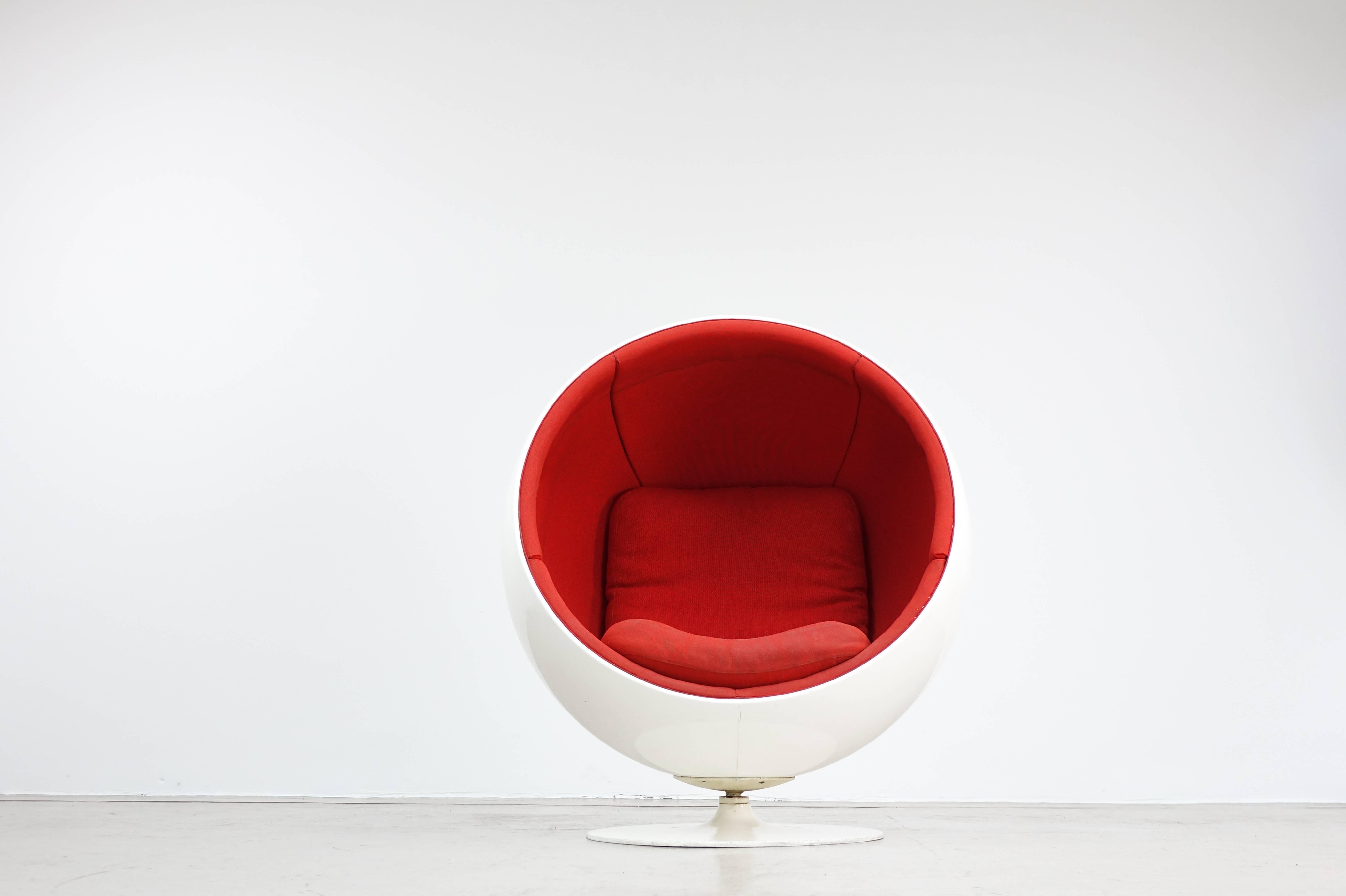Ball Chair von Asko - Eero Aarnio 1963:: Seltene Erstausgabe (Glasfaser)