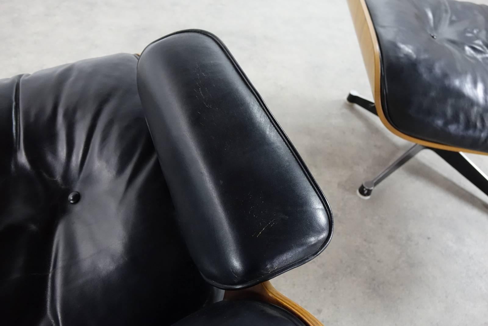 Very Early Charles & Ray Eames Lounge Chair from Contura 1957-1965 1