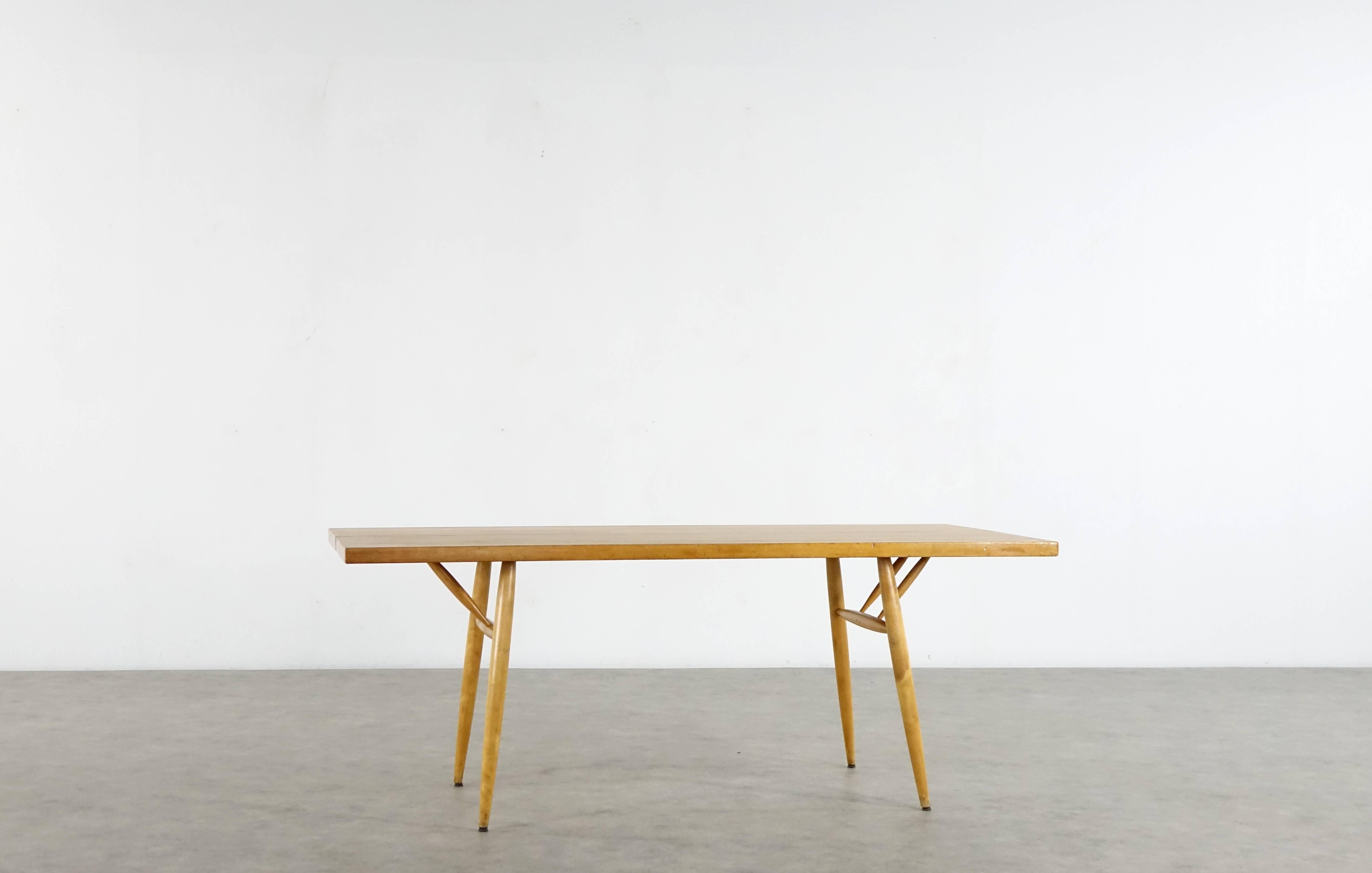 Ilmari Tapiovaara - rare Dining Table Mod° Pirkka for Laukaan Puu, 1955 Finland 2