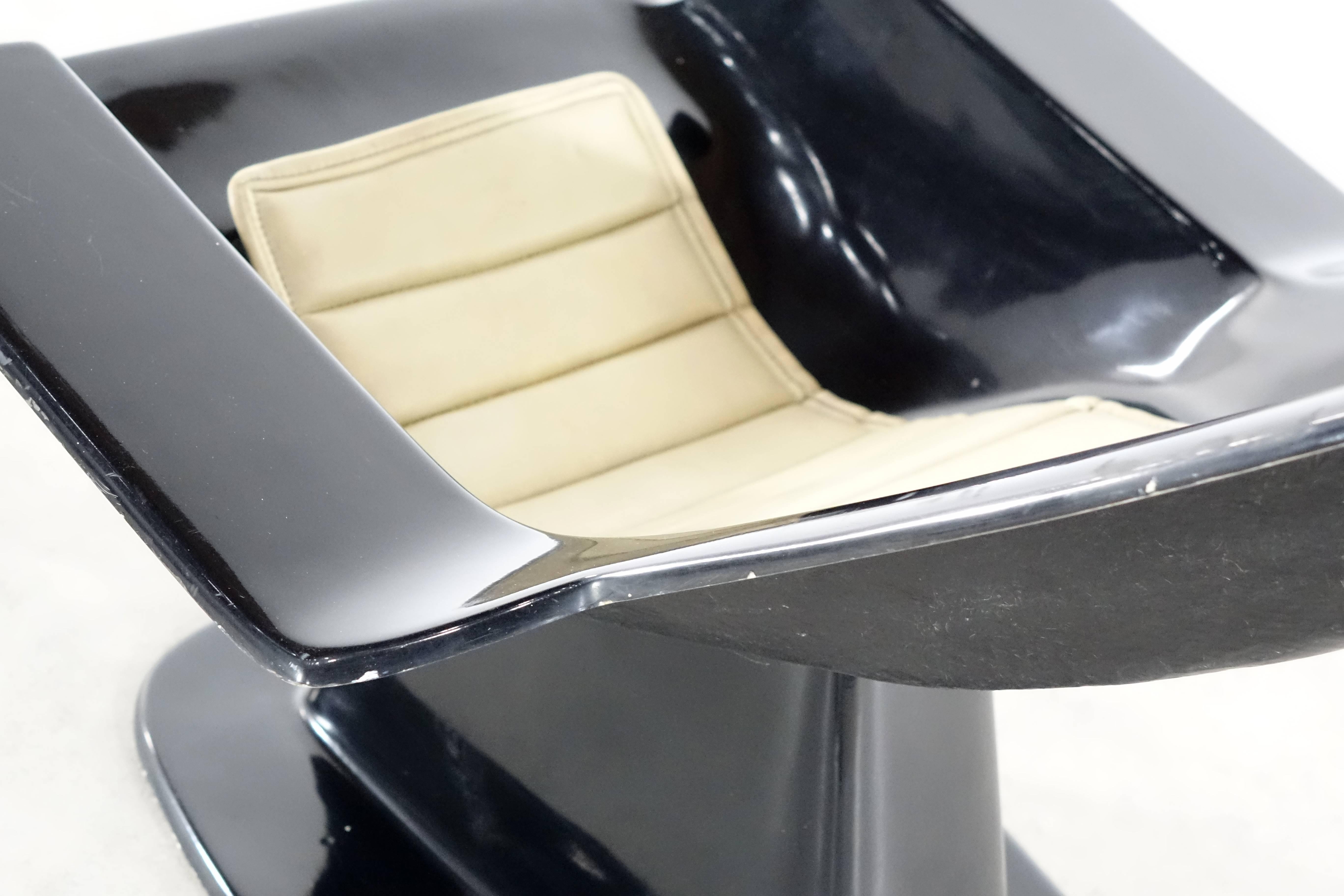 Charles Zublena 1968:: Chaise longue de piscine:: Edition Les Plastiques De Bourgogne 1